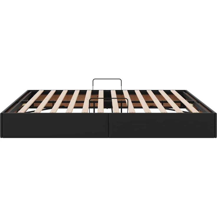 vidaXL Ottoman Bettgestell Schwarz 180 x 200 cm Kunstleder 3442782 – Bild 8