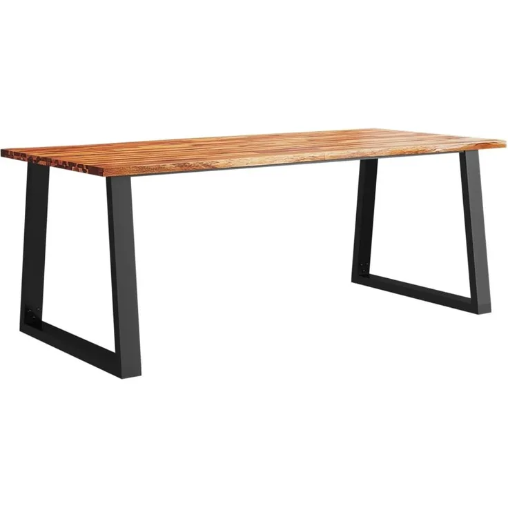 vidaXL Esstisch Baumkante 200x90x75 cm Massivholz Akazie 353292