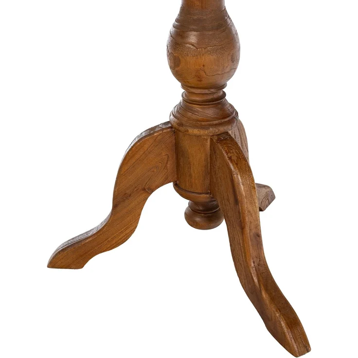 CLP Beistelltisch Wiva 50 cm aus Mindiholz Tischplatte rund Couchtisch,braun – Bild 7