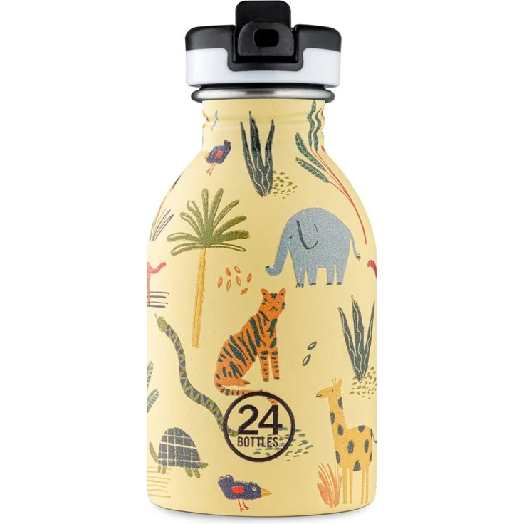 24 Bottles Trinkflasche Kids Urban Bottle Jungle Friends 250ml – Bild 1