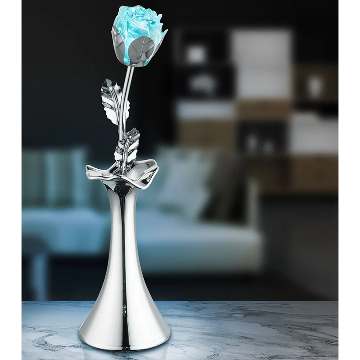 RGB LED Tischleuchte, Rose, Chrom, Farbwechsel, H 29 cm, JIMMY – Bild 7