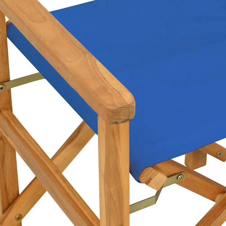 vidaXL Regiestuhl Klappbar Blau Massivholz Teak 4008509 – Bild 6
