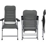 osoltus Alu Camping Klappsessel Soft Touch 3D MESH AIR anthrazit