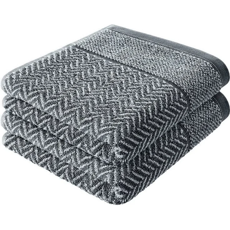 herzbach home Handtuch Set Italiana 50x100 cm, (2-St), 500g/m², Premium-Qualität, 100% Baumwolle, gemustert – Bild 4