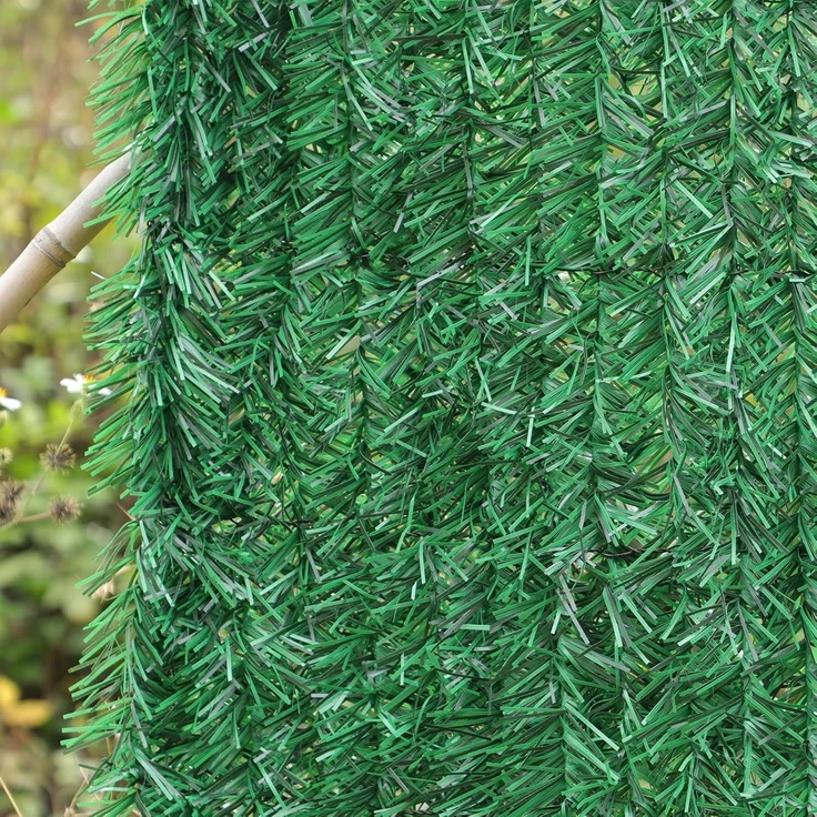 Coradoma Künstliche Hecke Sichtschutz 100x300cm | Ideale Sichtschutzmatte für Balkon, Garten und Terrasse | natürlicher Zaun Sichtschutz Balkonsichtschutz Lärmschutz Windschutz – Bild 3