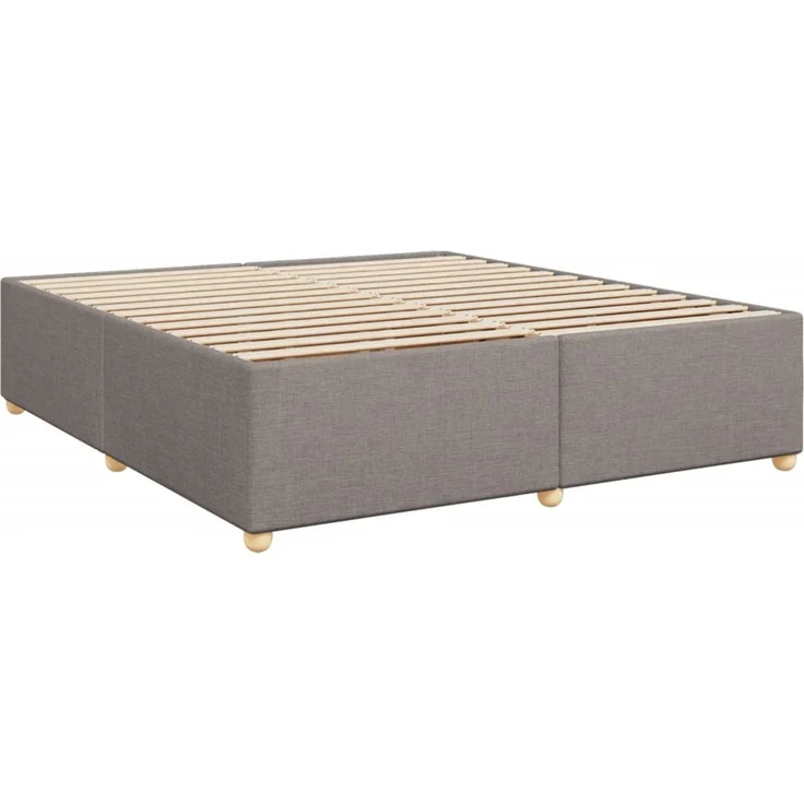 vidaXL Boxspringbett mit Matratze Taupe 180x200 cm Stoff 3293677 – Bild 10