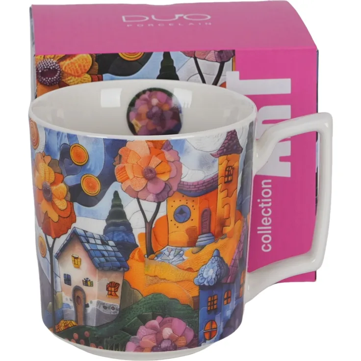 DUO Becher 450 ml MODERN COUNTRYSIDE New Bone China Porzellan