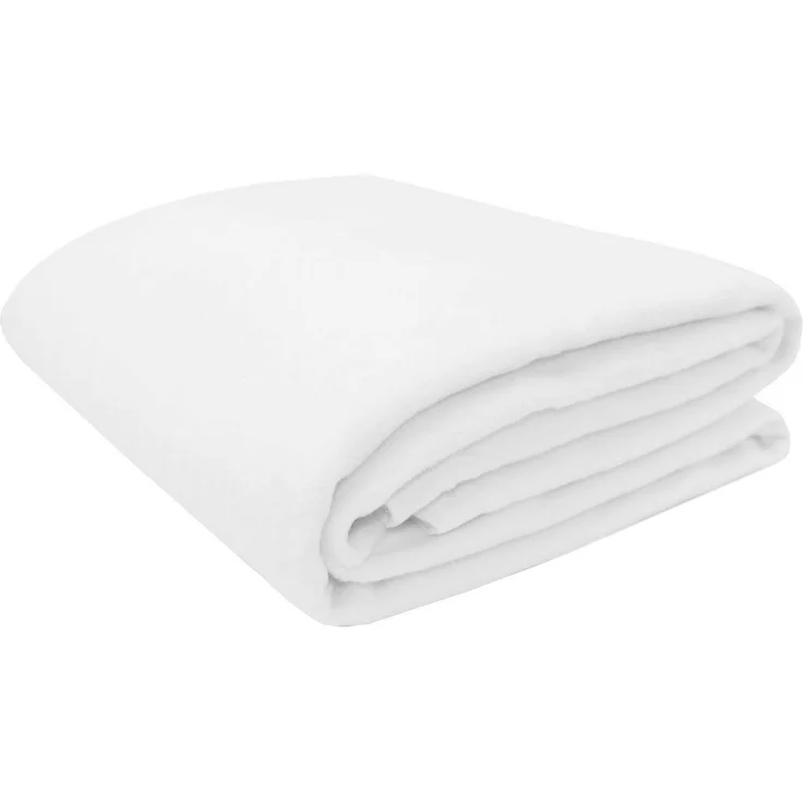 ZOLLNER Kuscheldecke mit Einfassband, 150x200 cm, weiß – Bild 2