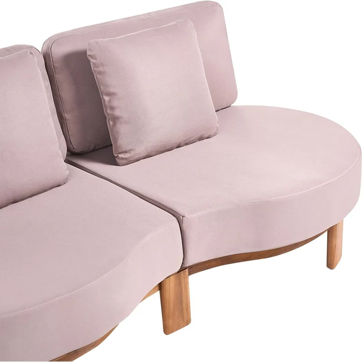 Gartensofa 2-Sitzer ARZELLO Akazienholz Hellbraun – Bild 7