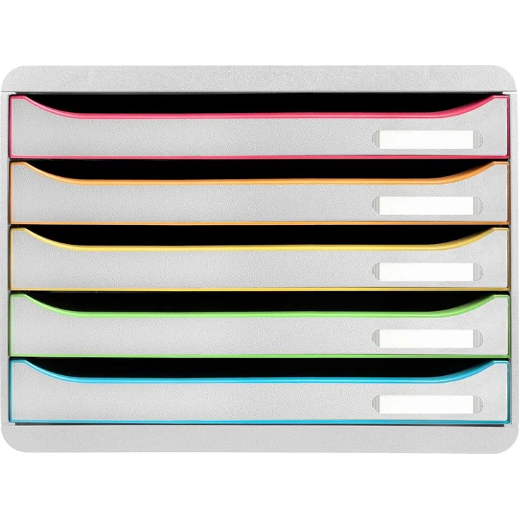 Exacompta Schubladenbox BIG-BOX PLUS 308714D quer 5 Schubladen harleki