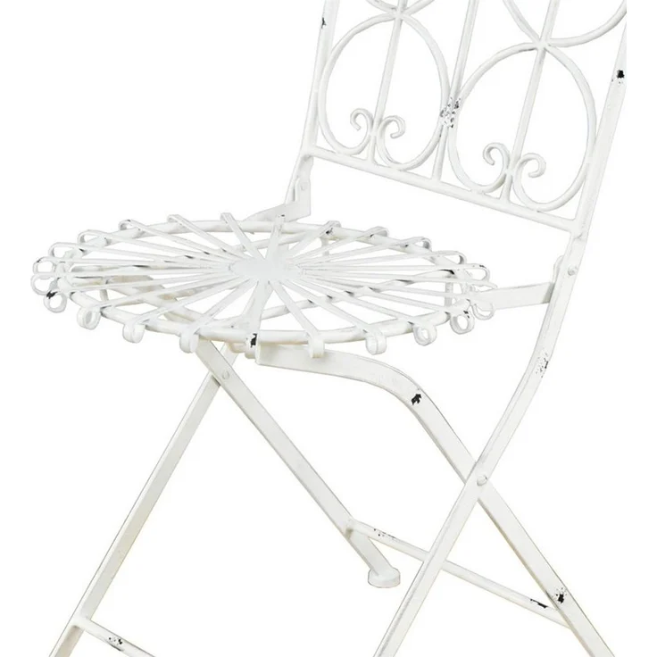 HTI-Living Gartenstuhl Gartenstühle 2er Set Romantic Garden (Set, 2 St), Metallstuhl Klappstuhl – Bild 2