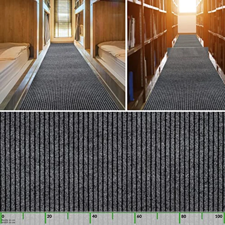 ANRO Läufer, Eckig, Höhe: 3 mm, Textil – Bild 4