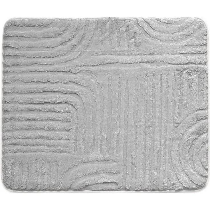 Almina Badematte WC-Set Elegance, 2-teiliges Set in Creme, rutschfest & pflegeleicht, 100% Polyester, Badteppich 100 x 60 cm, WC-Vorleger 60 x 50 cm