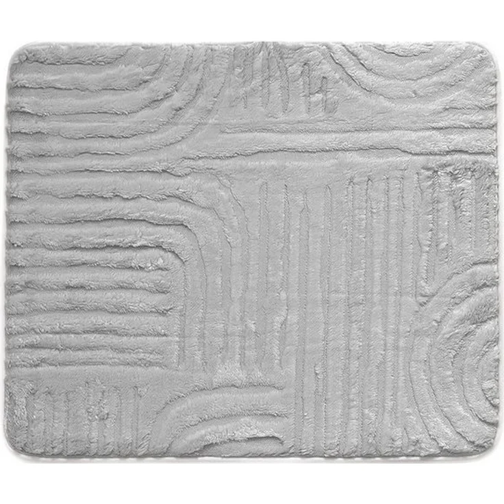 Almina Badematte WC-Set Elegance, 2-teiliges Set in Creme, rutschfest & pflegeleicht, 100% Polyester, Badteppich 100 x 60 cm, WC-Vorleger 60 x 50 cm