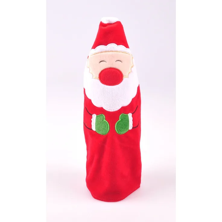 Flaschendekoration Weihnachtsmann Elch Pinguin Flaschenkostüm Weihnachtsdeko
