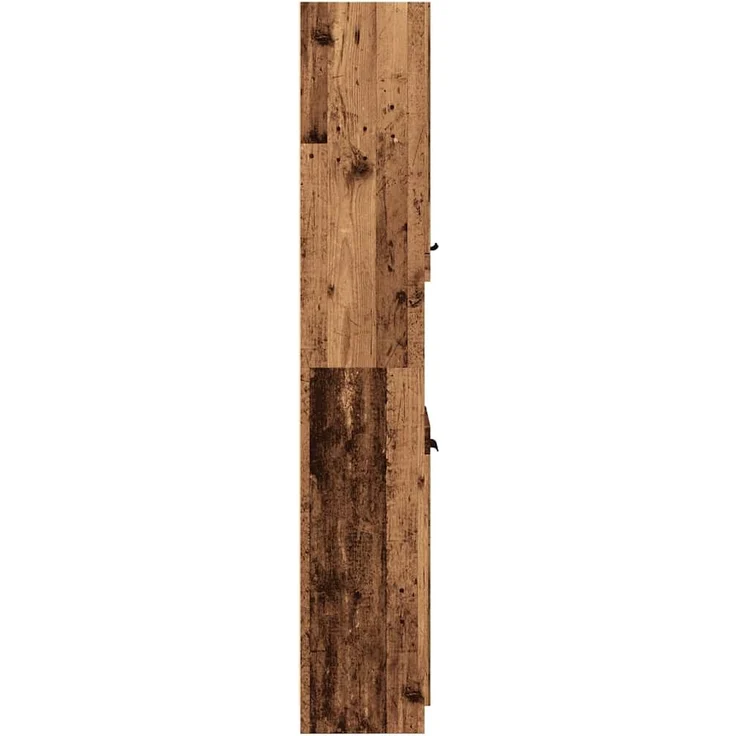 vidaXL Badschrank Altholz-Optik 32x34x188,5 cm Holzwerkstoff 856943 – Bild 4