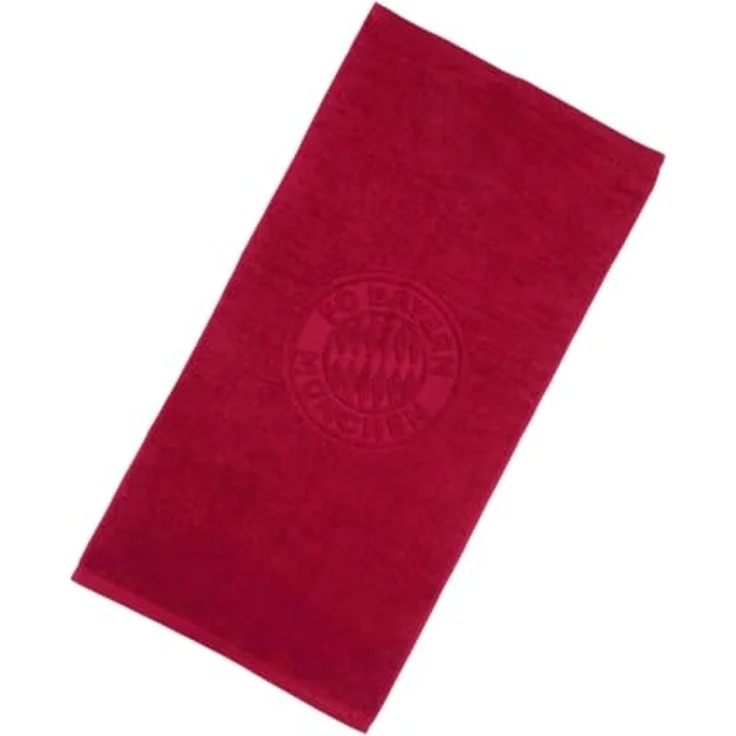 FC Bayern München Badetuch FC Bayern München Handtuch 50x100 cm (Bordeaux), 100% Baumwolle – Bild 2