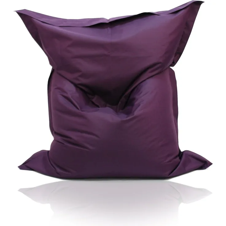 Kinzler S-10137/50 XXL Riesensitzsack, 140x180 cm, neue Styroporkügelchen, Sitzsack Outdoor Indoor, in vielen verschiedenen Farben, mit Innensack, brombeer