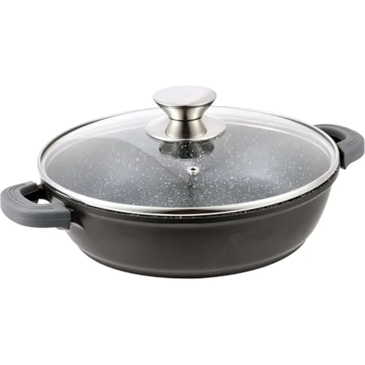 28 cm Schmorpfanne Bräter Bratpfanne Servierpfanne Schmortopf Schmorkasserolle