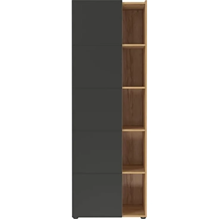 Germania Aktenschrank 1777-560 GW-Olvera, griffloses Design, in Navarra-Eiche-Nb./Graphit, 62 x 182 x 41 cm (BxHxT) – Bild 4