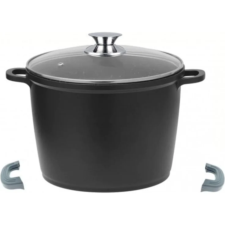 Kochtopf Topf Kasserolle Glasdeckel Aluguss Induktion Ø28cm Cheffinger CF-DP28 – Bild 1