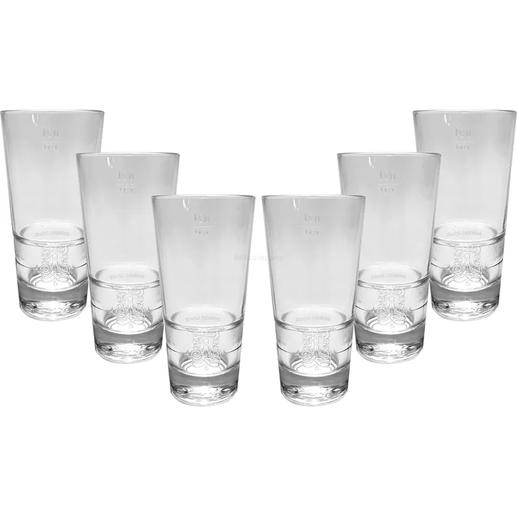 Asbach Longdrink Glas Gläserset - 6x Gläser 20cl geeicht