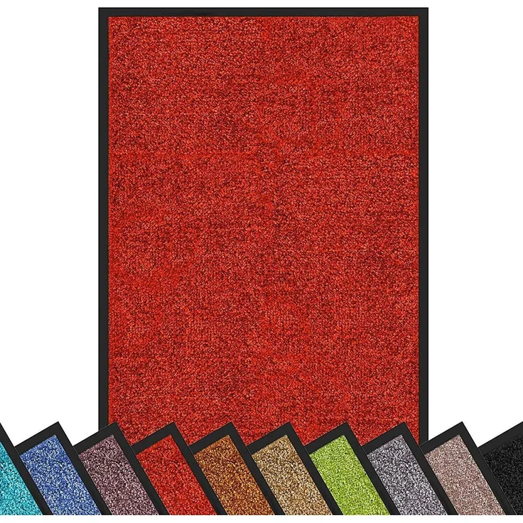 Color Your Life Fußmatte Rhine, waschbare Sauberlaufmatte mit rutschfester Rückseite, rechteckig, Höhe: 6 mm, in vielen Farben und Größen erhältlich