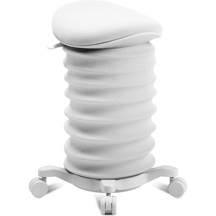 TOPSTAR Sitness 4D mit Rollen - AGR-Zertifiziert Dynamischer Sitzhocker Papyrus - Weiss, ergonomischer Bürohocker - höhenverstellbar - stärkt den Rücken - entlastet die Bandscheiben – Bild 1