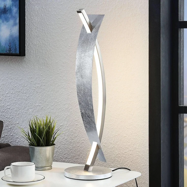 Lucande Tischleuchte Marija, Enthalten, LED 10 W gesamt, warmweiß – Bild 2