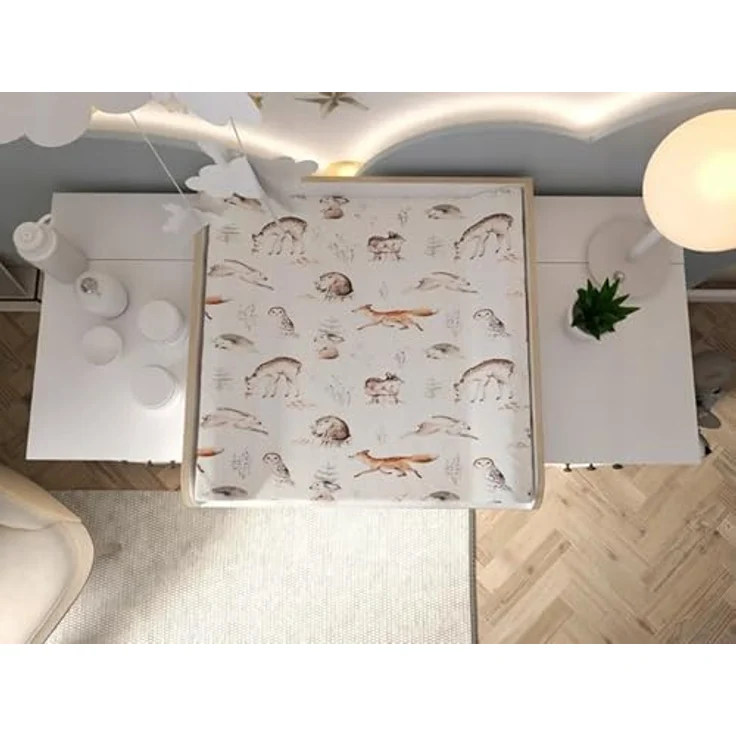 REGALIK Wickelaufsatz für Hemnes Kommode mit 8 Schubladen IKEA 78x80 cm - Abnehmbar Wickeltischaufsatz für Kommode in Rose - Abgeschlossen mit ABS Material 1mm – Bild 6