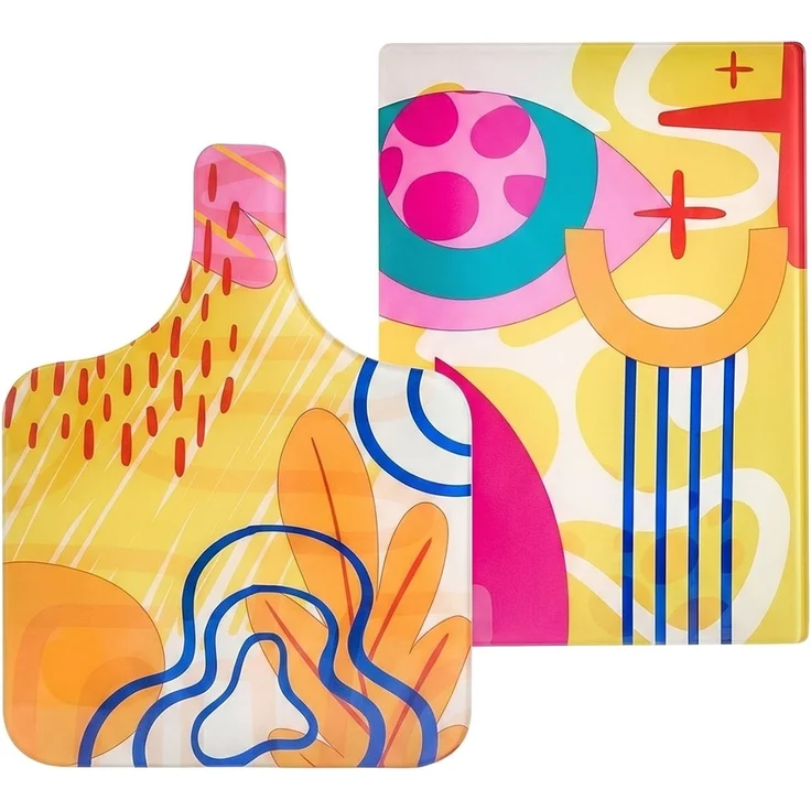 Hermia Concept 'Meloni2 HC' Glasschneidebrett-Set (2-teilig), Mehrfarbig, 25 x 35 cm – Bild 2