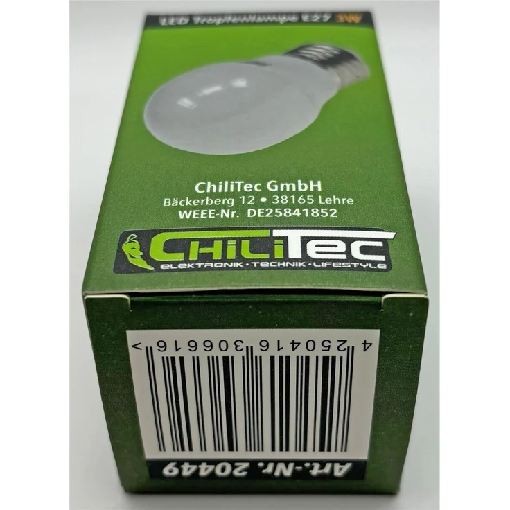 LED Tropfenlampe E27 "T25 SMD" warmweiß 3000k, 270lm, 230V/3W, 45mm – Bild 5