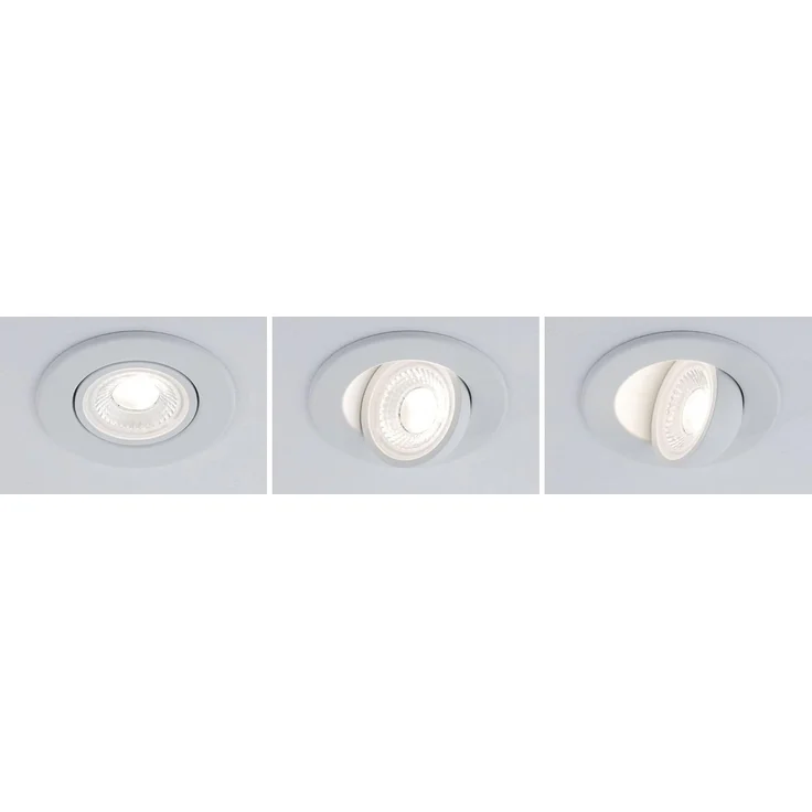 Paulmann LED-Einbauleuchte Zina 5/8 W Ø 9 cm dimmbar weiß matt – Bild 9