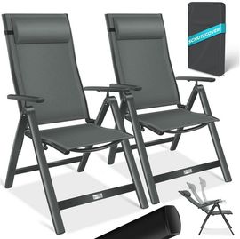 KESSER® Gartenstuhl Hochlehner mit Armlehnen