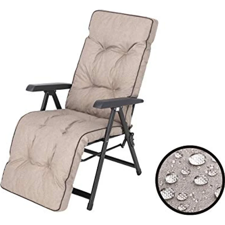 Bjird Liegenauflage Auflage für Liegestuhl 160x50x8, extra dicke Polsterauflage für klappbare Gartenliege/Sonnenliege – Bild 9