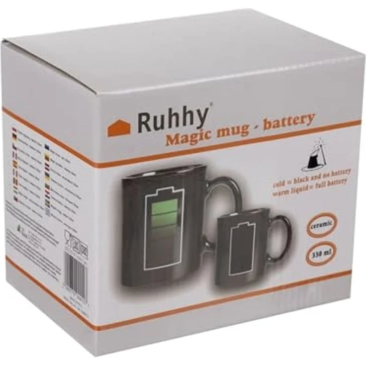 Ruhhy Tasse Kaffeetasse Zauberbecher 330 ml, 1-tlg, Keramik, Kreative Geschenkidee für Freunde, Familie oder Kollegen – Bild 5