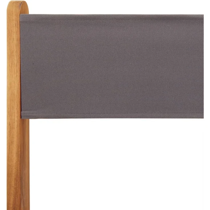 vidaXL Gartenstühle 6 Stk. Klappbar Anthrazit Stoff und Massivholz 3214614 – Bild 8