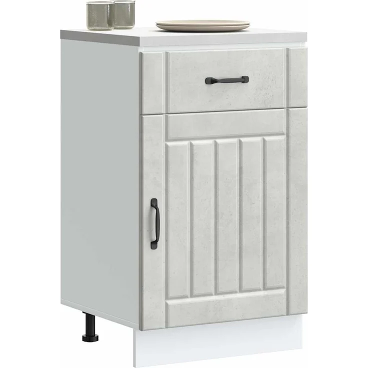 vidaXL Küchen-Unterschrank Lucca Betongrau Holzwerkstoff 853721 – Bild 1