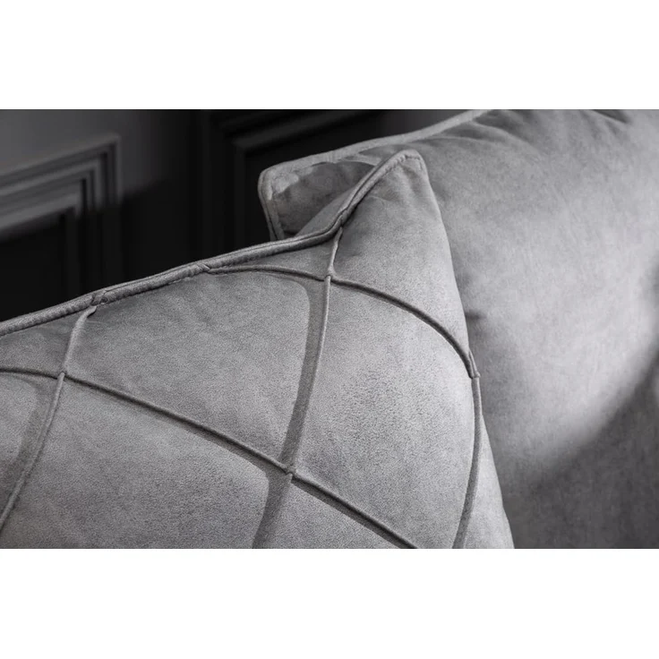 riess-ambiente Ecksofa DECADENCIA 320cm silbergrau · XXL Couch aus Samt inkl. 8 Kissen, Einzelartikel 1 Teile, Big-Sofa in L-Form · Ottomane beidseitig montierbar · Modern Design – Bild 6