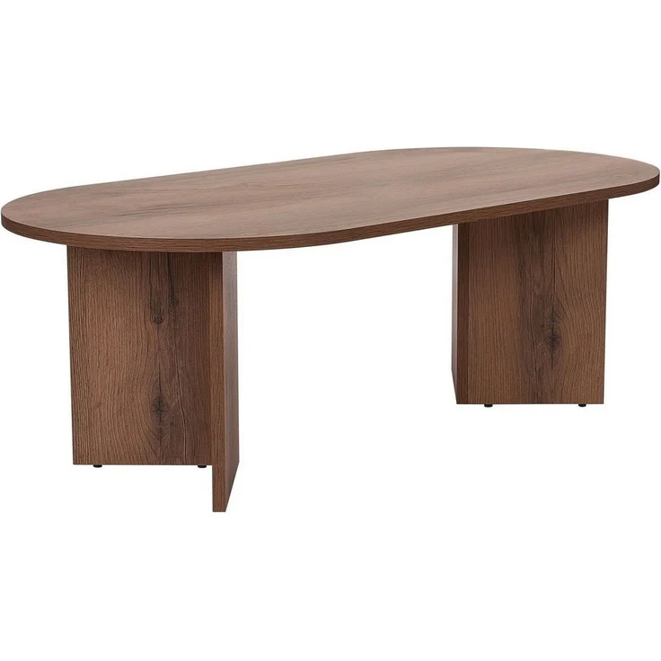 Stylish Walnut Coffee Table, 119 x 60 x 40 cm | 100% Melamine Coated Particle Board, 18 mm Thick | Perfect for Modern Living Rooms & Cozy Spaces – Bild 5