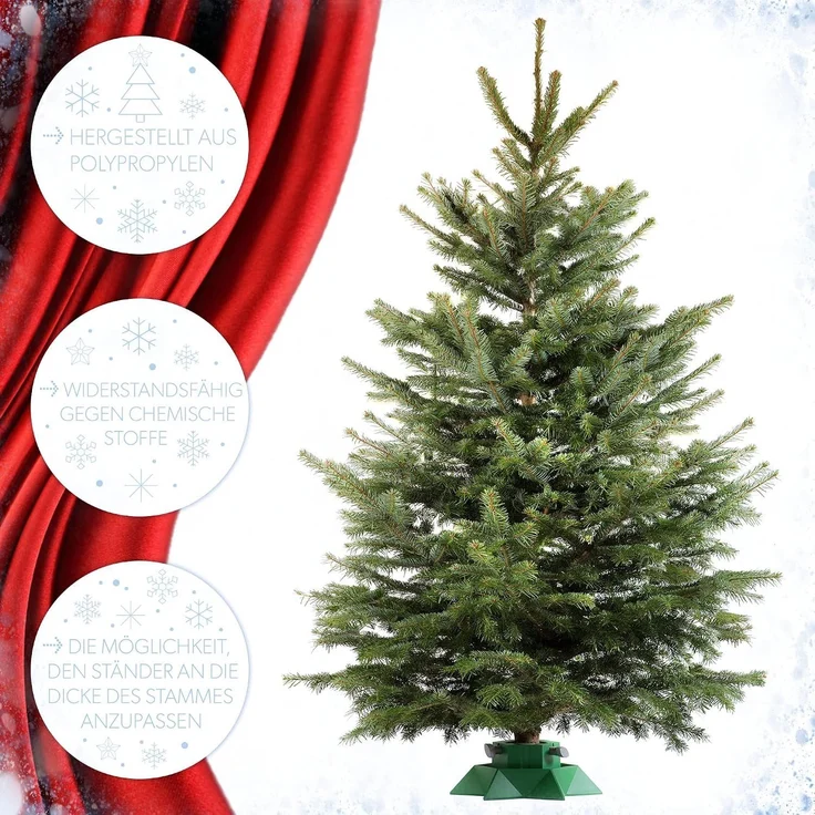 KADAX Weihnachtsbaumständer Weihnachtsbaumständer Baum bis 2 m – Bild 7
