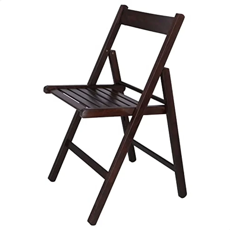 Mueblear 19016 Klappstuhl aus Holz, 43 x 46 x 79 cm Wenge – Bild 3
