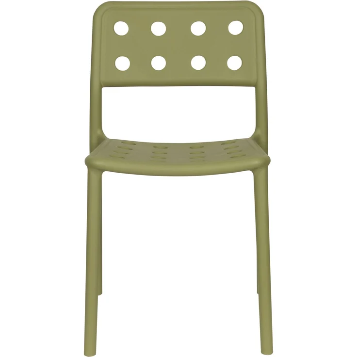 Gartenstuhl Serra im 4er-Set, Grün aus Kunststoff für Balkon 45,5x53x80 cm – Bild 9