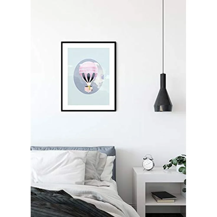 Komar Happy Balloon Green Wandbild, Poster 30x40 cm, hochwertige Druckqualität, ohne Rahmen, für Wohnzimmer und Schlafzimmer – Bild 3