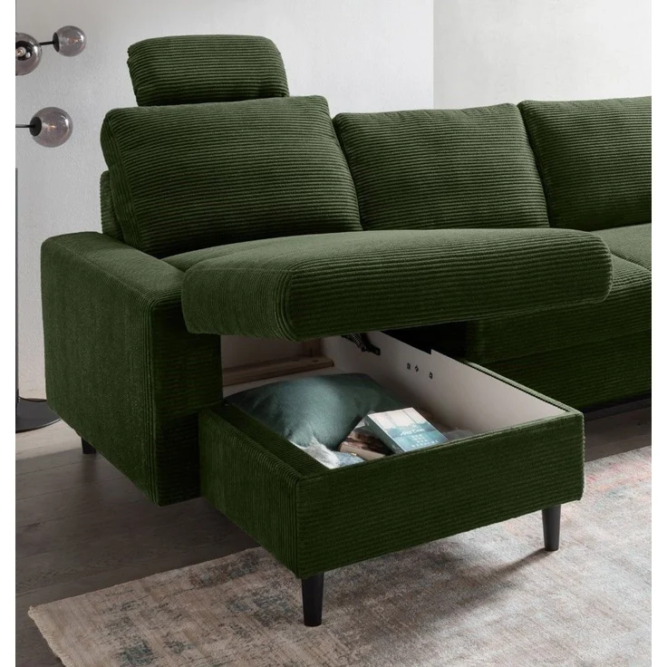Wohnlandschaft Passo Cord mit Schlaffunktion – Benformato – Bild 3