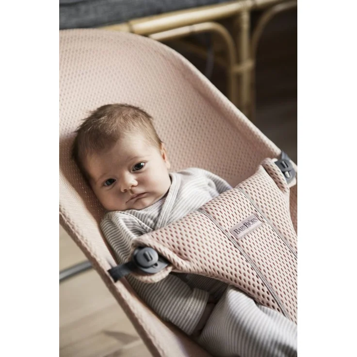 BabyBjörn Bliss Mesh Wippe Perlenrosa Rosa hell – Bild 7