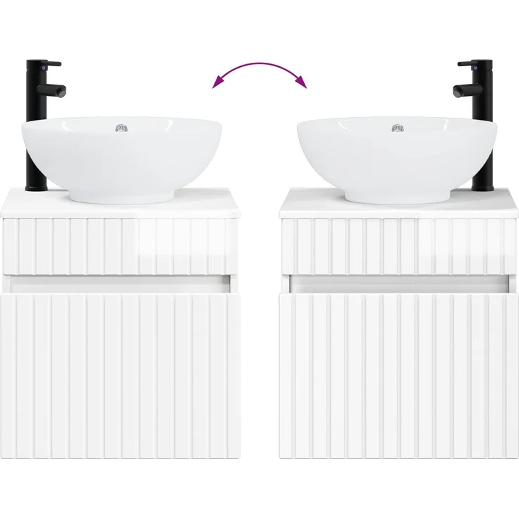 vidaXL Badezimmerschrank-Set 3 stk. Hochglanz Weiß 157 x 44,5 x 80 cm 3405761 – Bild 10