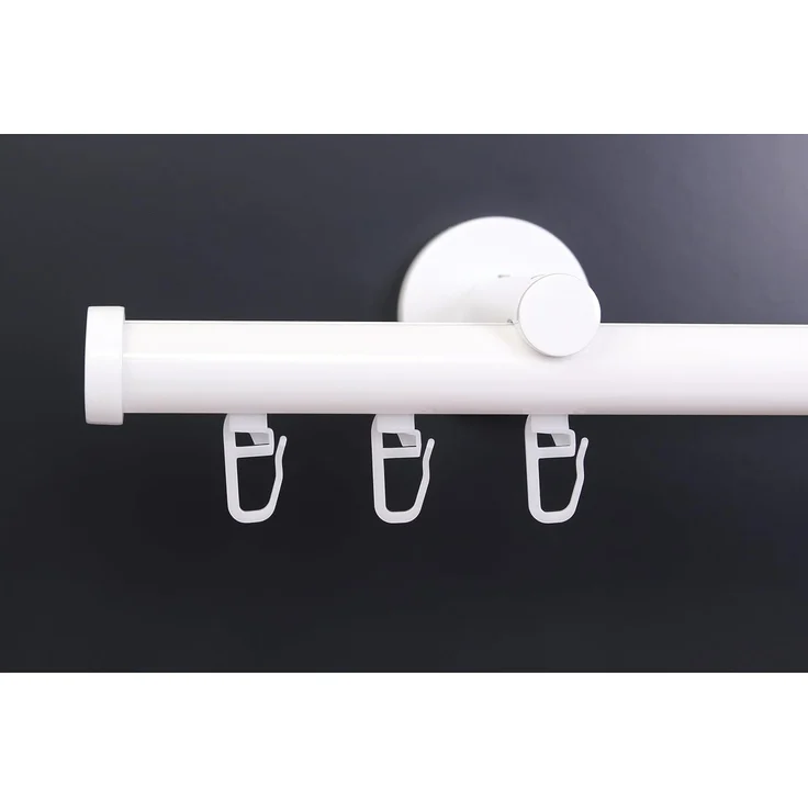 Deco-Raum® Gardinenschiene Innenlauf Weiß Modern | Länge: 450cm | Material: Aluminium | Farbe: Weiß – Bild 7