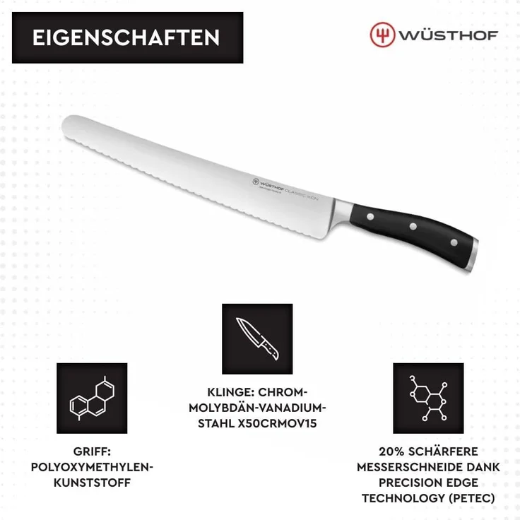 Wüsthof Classic Ikon Super Slicer 26 cm – Bild 4