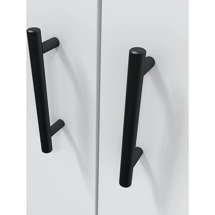Waschmaschinenumbauschrank >LAUNDRY< (2-teilig) in weiss - 69x176x67 (BxHxT) – Bild 7